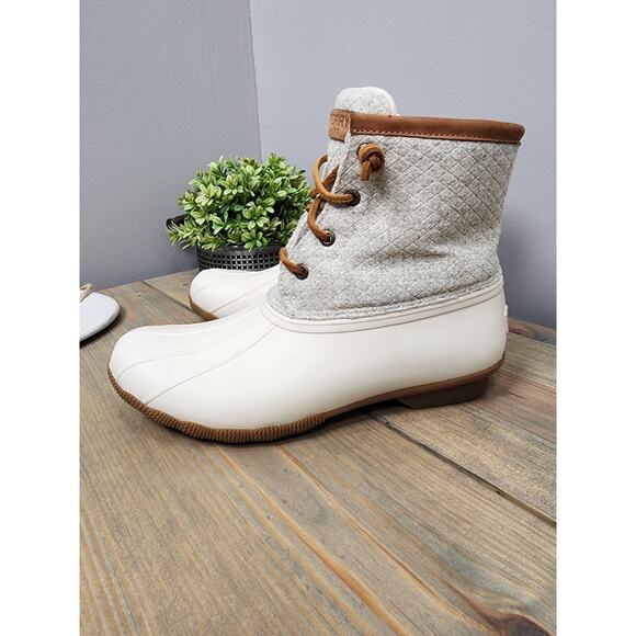 SPERRY Women's Saltwater Wool Blend Rubber Duck Boot Size 9 - Picture 5 of 12